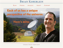 Tablet Screenshot of briankoberlein.com